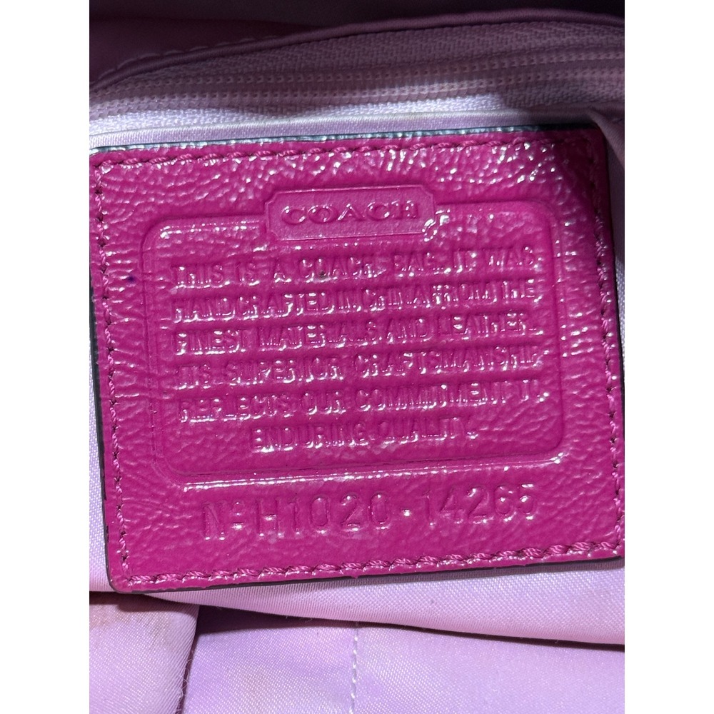 Y2K fuchsia/rasberry Coach purse - Picture 5 of 7